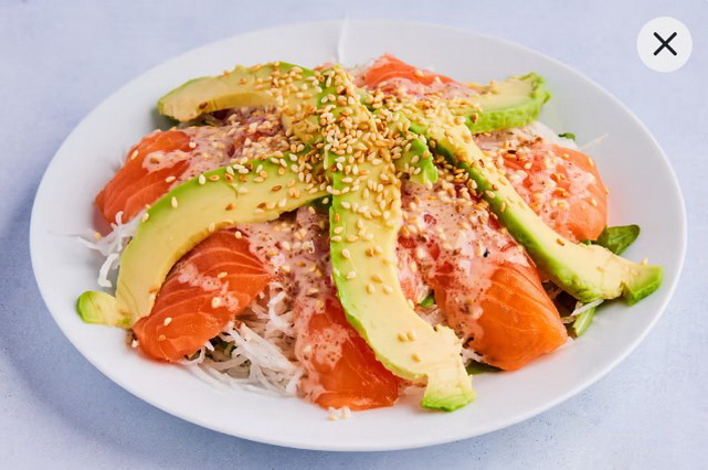 Laks Sashimi Salat