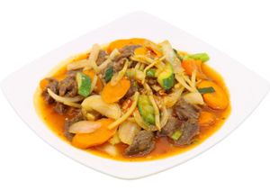 Biff/Kylling med Hot-pot saus